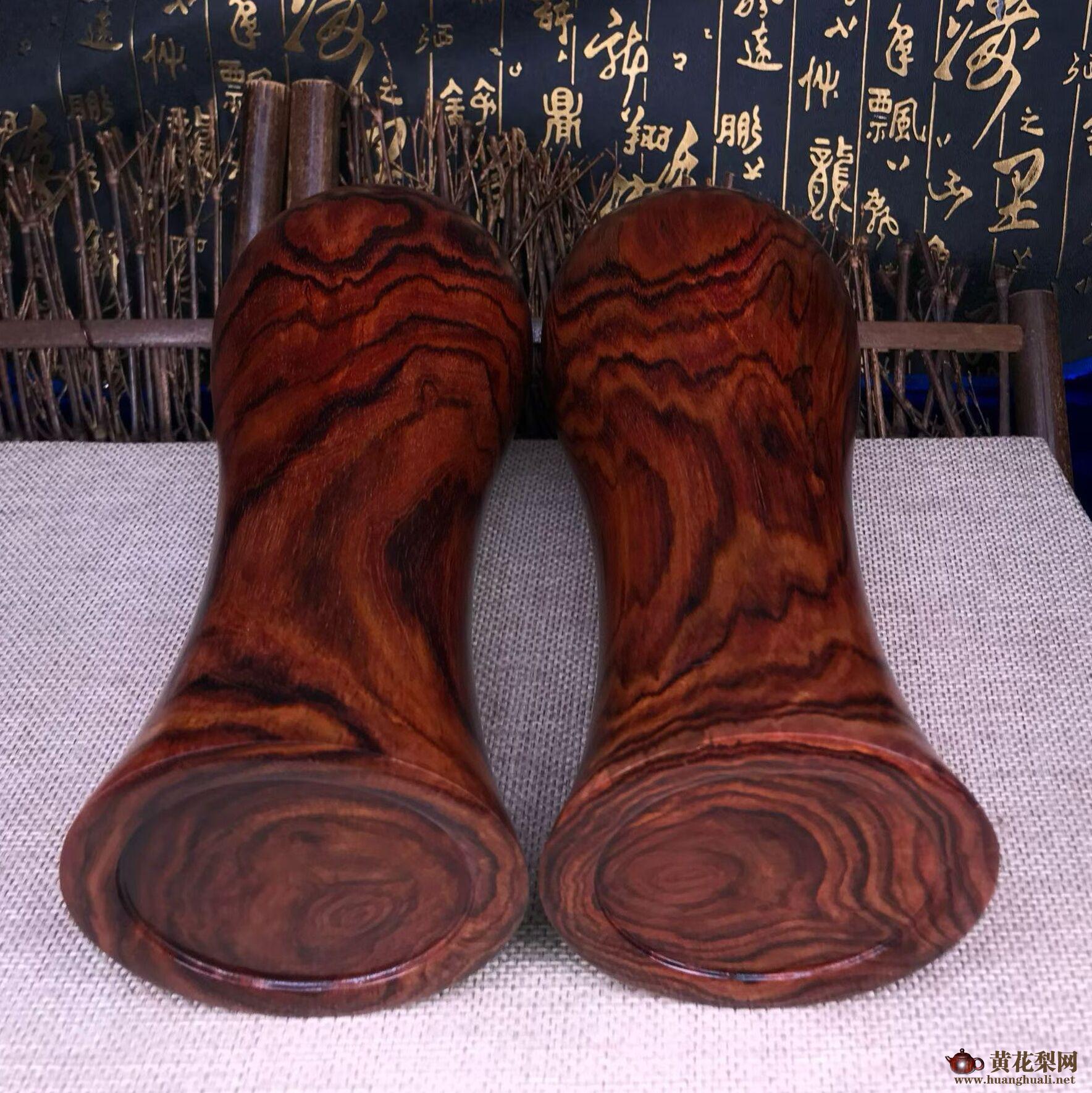 海南黄花梨梅瓶一对